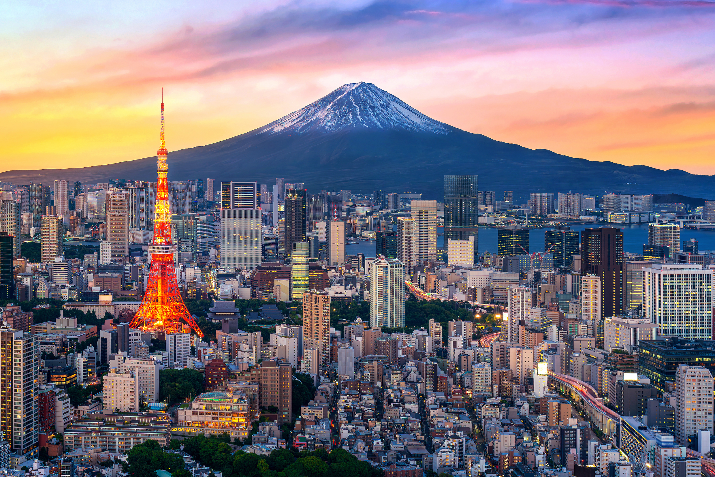 Tokyo skyline with Mount Fuji