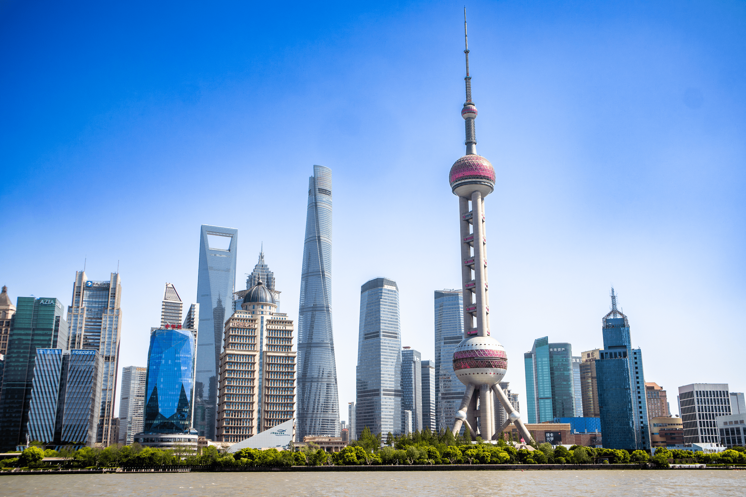 Iconic Shanghai waterfront view